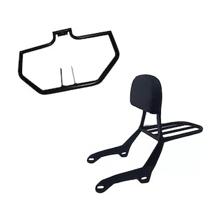 Foto 2 | Respaldo + Defensa Tipo Harley Eo Safe Imports Esi-16805 Negro