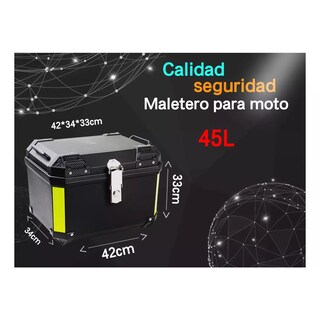 Foto 3 | Baúl Moto, Caja Respaldo 45l Eo Safe Imports Esi-16804 Negro