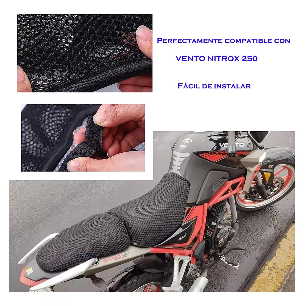 Foto 3 pulgar | Malla Mesh Protector Cubreasiento Premium Vento 250 Eo Safe Imports Esi-13794-1 Negro
