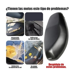 Foto 2 | Funda De Asiento Moto Impermeable Para Motocicleta Talla S Negro