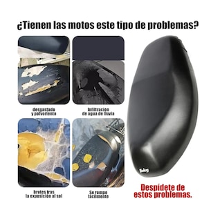 Foto 2 | Funda De Asiento Moto Impermeable Para Motocicleta Talla S Negro