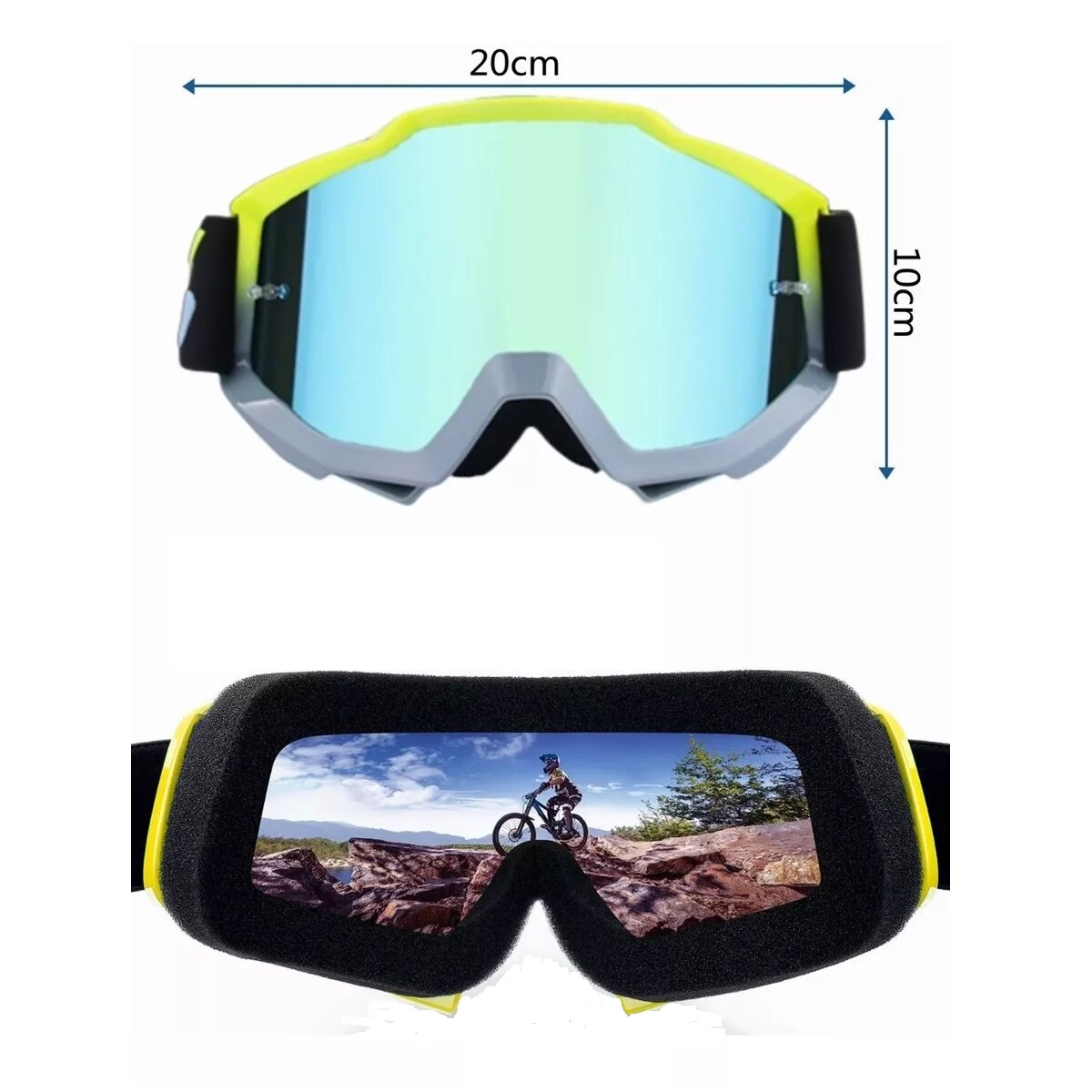 Goggles De Motociclista Eo Safe Imports Esi3735 Coppel