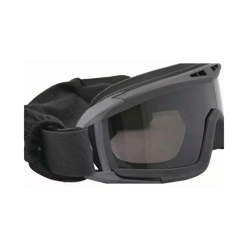 Foto 4 pulgar | Goggles Tácticos de Protección Belug color Negro 3 Micas Intercambiables