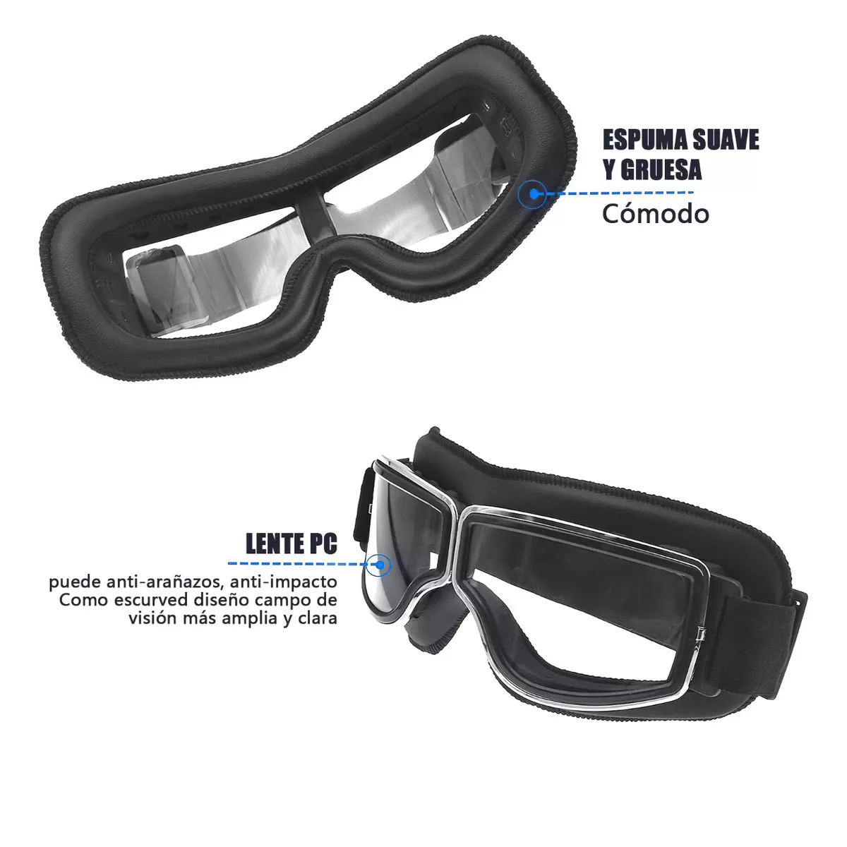 Foto 3 | Gafas De Sol Lentes Para Actividades Al Aire Libre Eo Safe Imports Esi-12835 Negro
