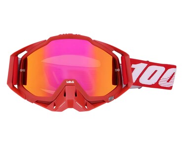 Foto 1 | Goglesss Motocross Lab.g Gafas De Esquí Tacticos Anti Niebla, Rojo