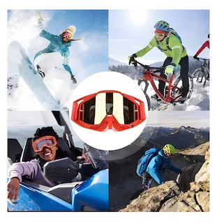 Foto 5 | Goglesss Motocross Lab.g Gafas De Esquí Tacticos Anti Niebla, Rojo