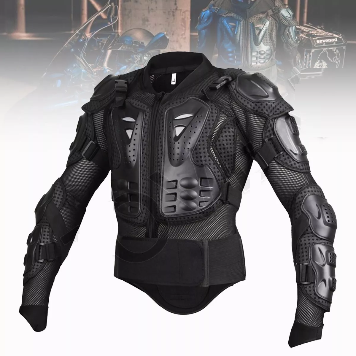 Foto 4 pulgar | Protector Esqueleto Eo Safe Imports Esi-7607 color Negro Chamarra de Armadura para Motociclistas Talla L