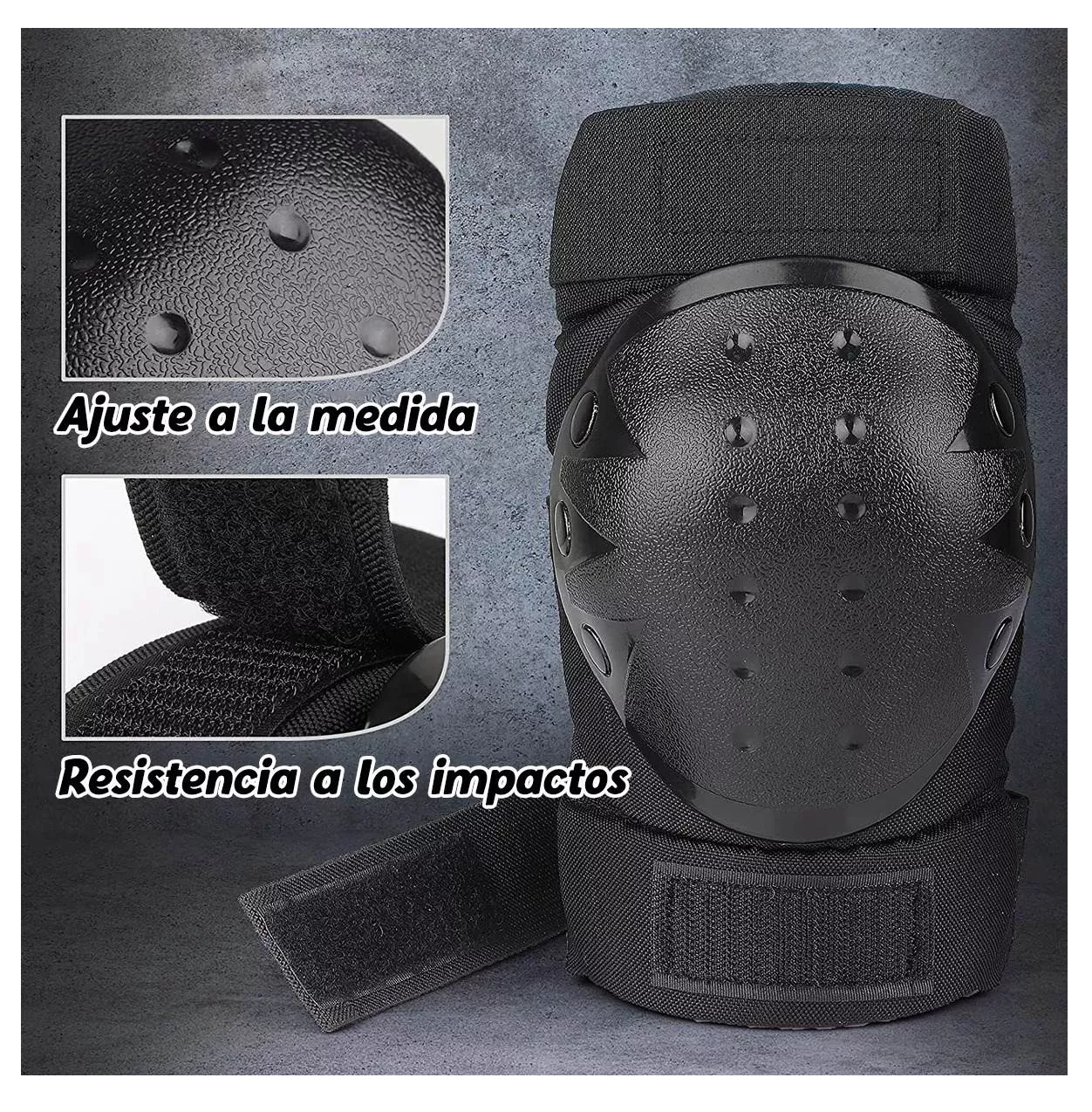 Foto 5 pulgar | Rodilleras Coderas Y Muñequeras Protección 6 Pcs Para Adulto Negro