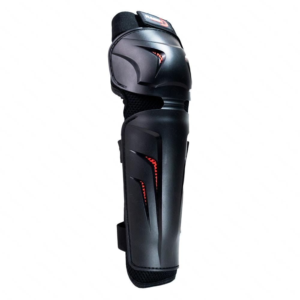 Foto 4 pulgar | Set De Protección Para Moto Rasen: Coderas Y Rodilleras Con Franjas Rojas