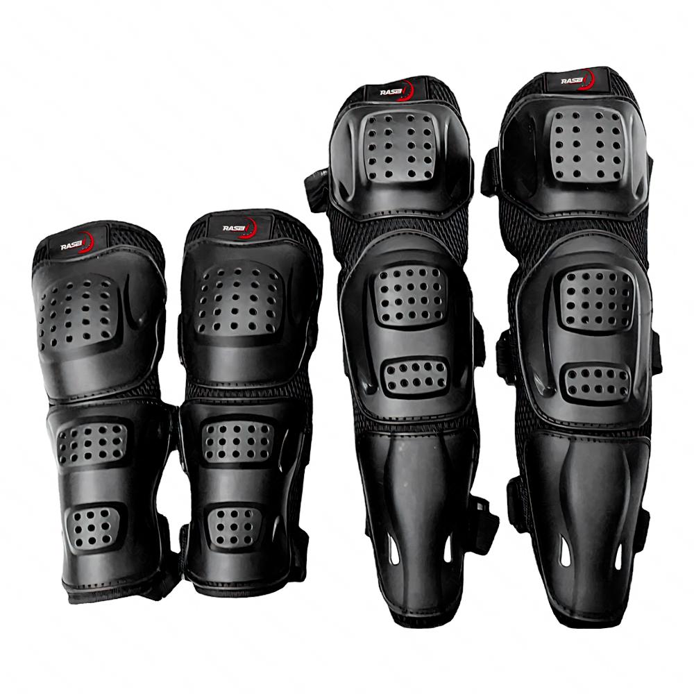 Set De Protección Para Moto Rasen - Coderas Y Rodilleras Anticaída