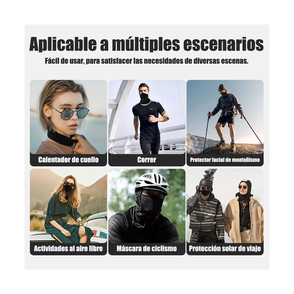 Foto 3 pulgar | Bandanas Deportivas Multifuncionales para Moto y Ciclismo