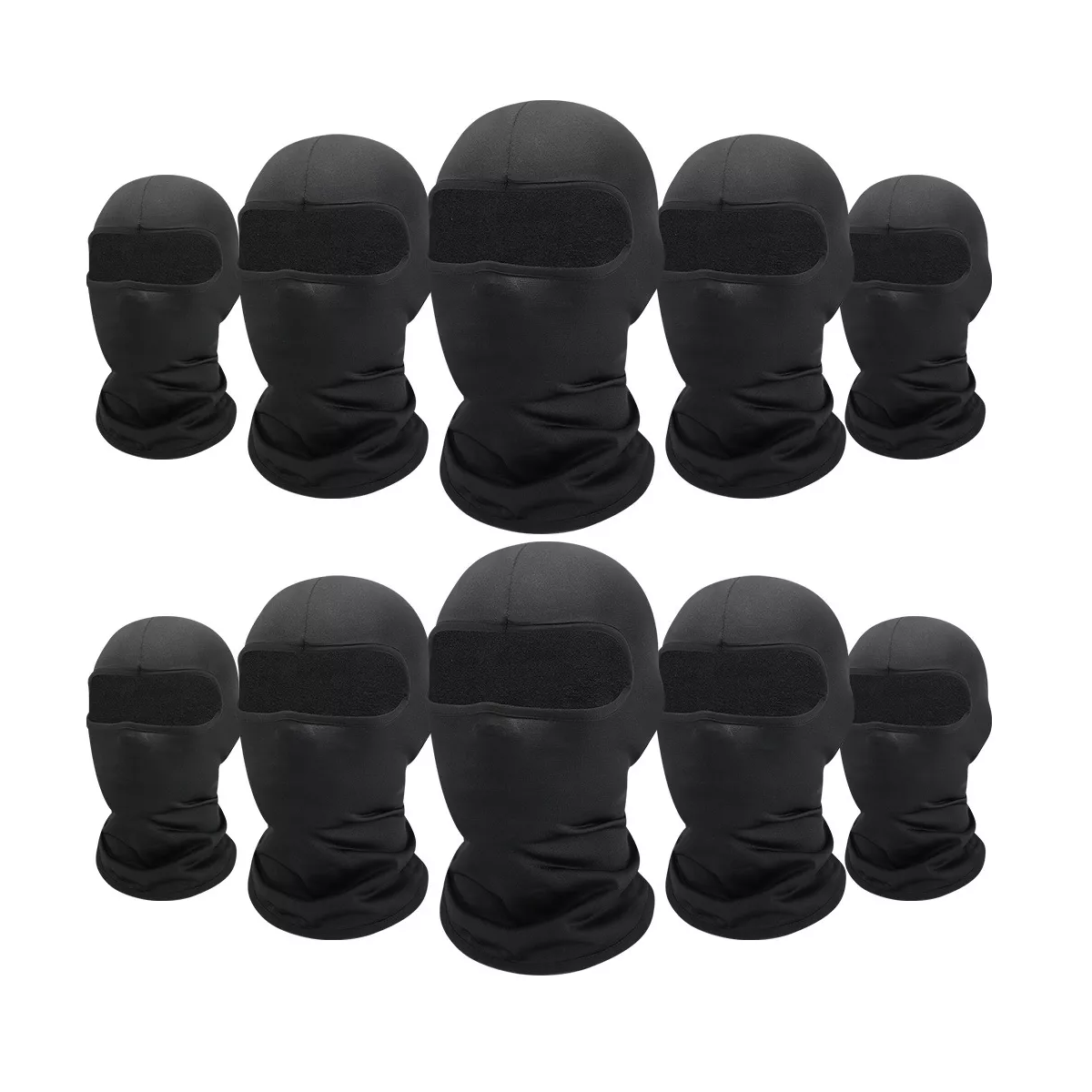 Kit Bandana Pasamontañas Balaclava Táctico Moto 10 Pack Eo Safe Imports Esi-17463 Negro