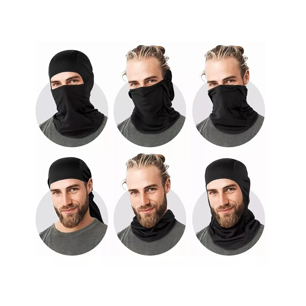 Foto 4 pulgar | Kit Bandana Pasamontañas Balaclava Táctico Moto 10 Pack Eo Safe Imports Esi-17463 Negro