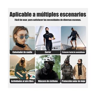 Foto 2 | Bandanas Deportivas Para Moto Ciclismo Eo Safe Imports Esi-15889-1 Multicolor