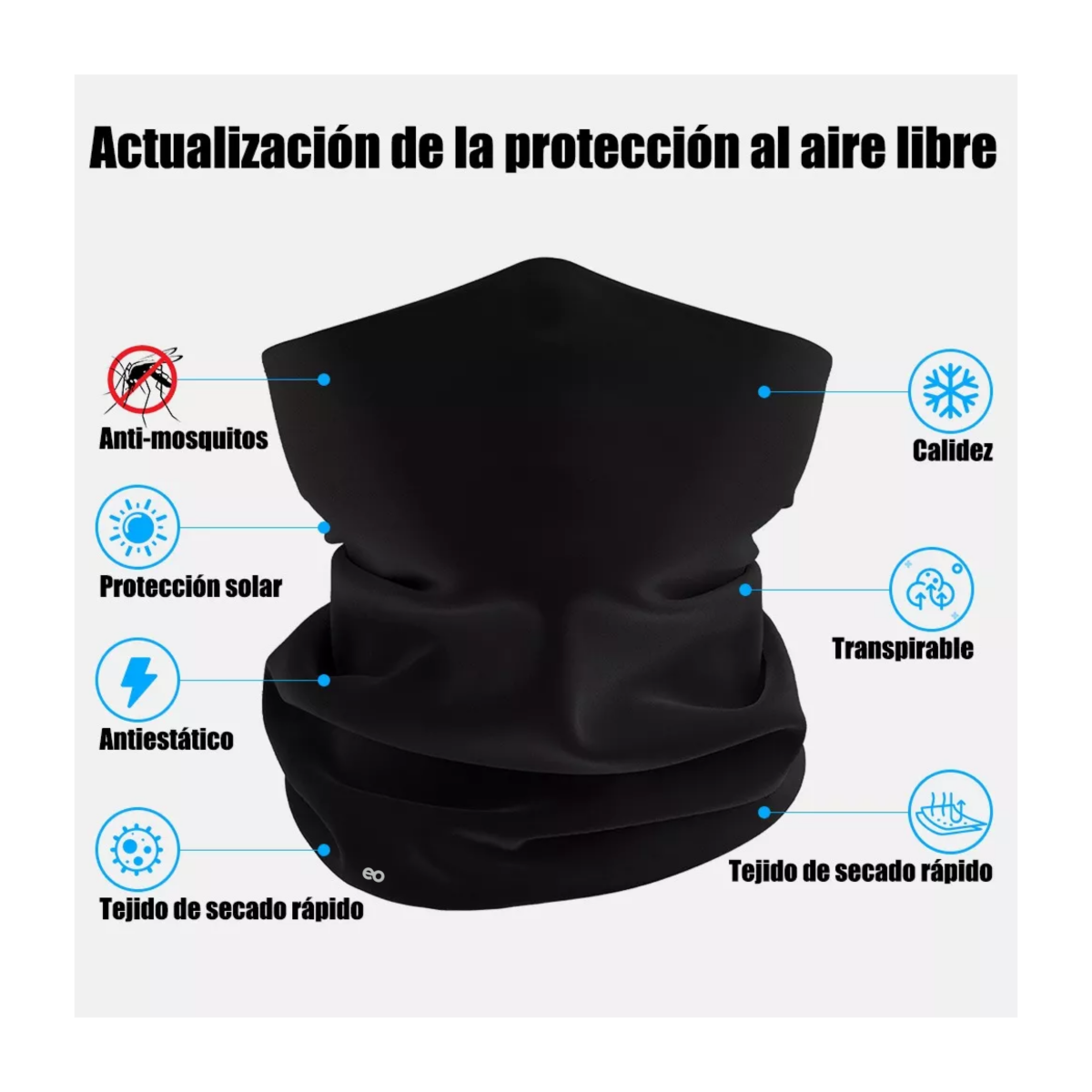 Foto 4 | Bandanas Deportivas Para Moto Ciclismo Eo Safe Imports Esi-15889-1 Multicolor