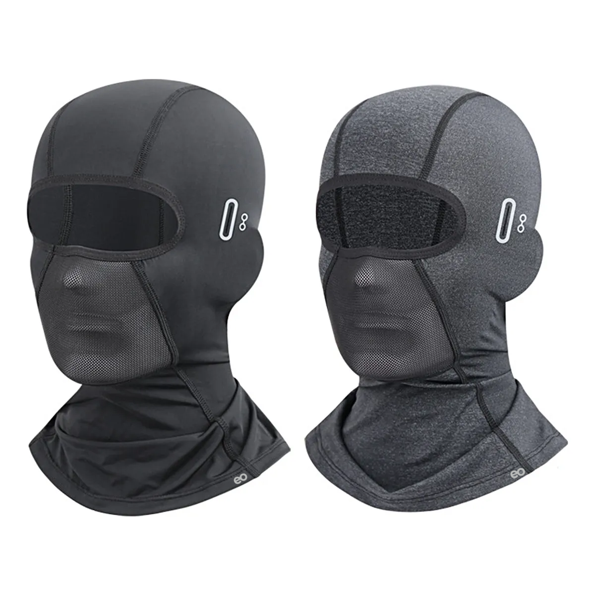 Foto 2 pulgar | Set 2pcs Bandana Moto De Balaclava Máscara De Protección Solar  Eo Safe Imports Esi-20401 Gris