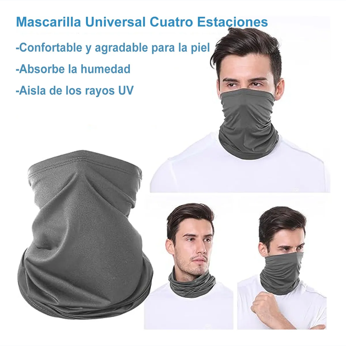 Foto 6 pulgar | 12 Pack Bandana-máscara  Belug  Sol  Transpirable  Ciclismo  Pesca Multicolor
