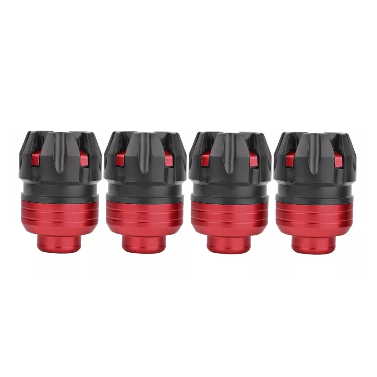 Foto 2 pulgar | Set Slider Eje Llanta Universal Motocicleta 4pcs Eo Safe Imports Esi-9363 Rojo