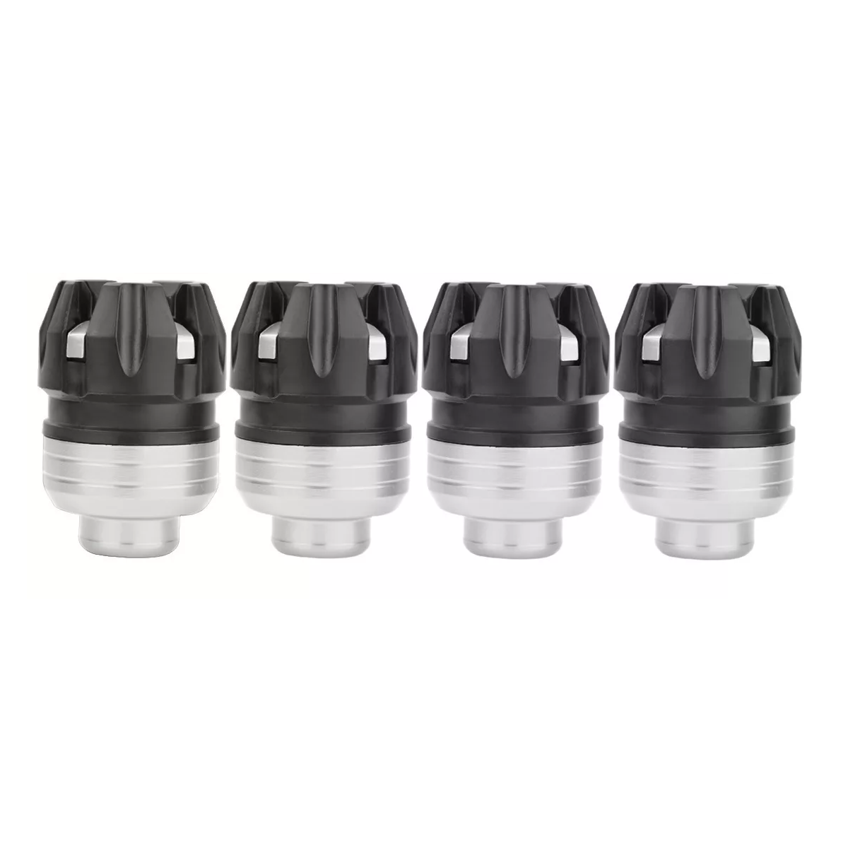 Set Slider Eje Llanta Universal Motocicleta 4pcs Eo Safe Imports Esi-9364 Plata