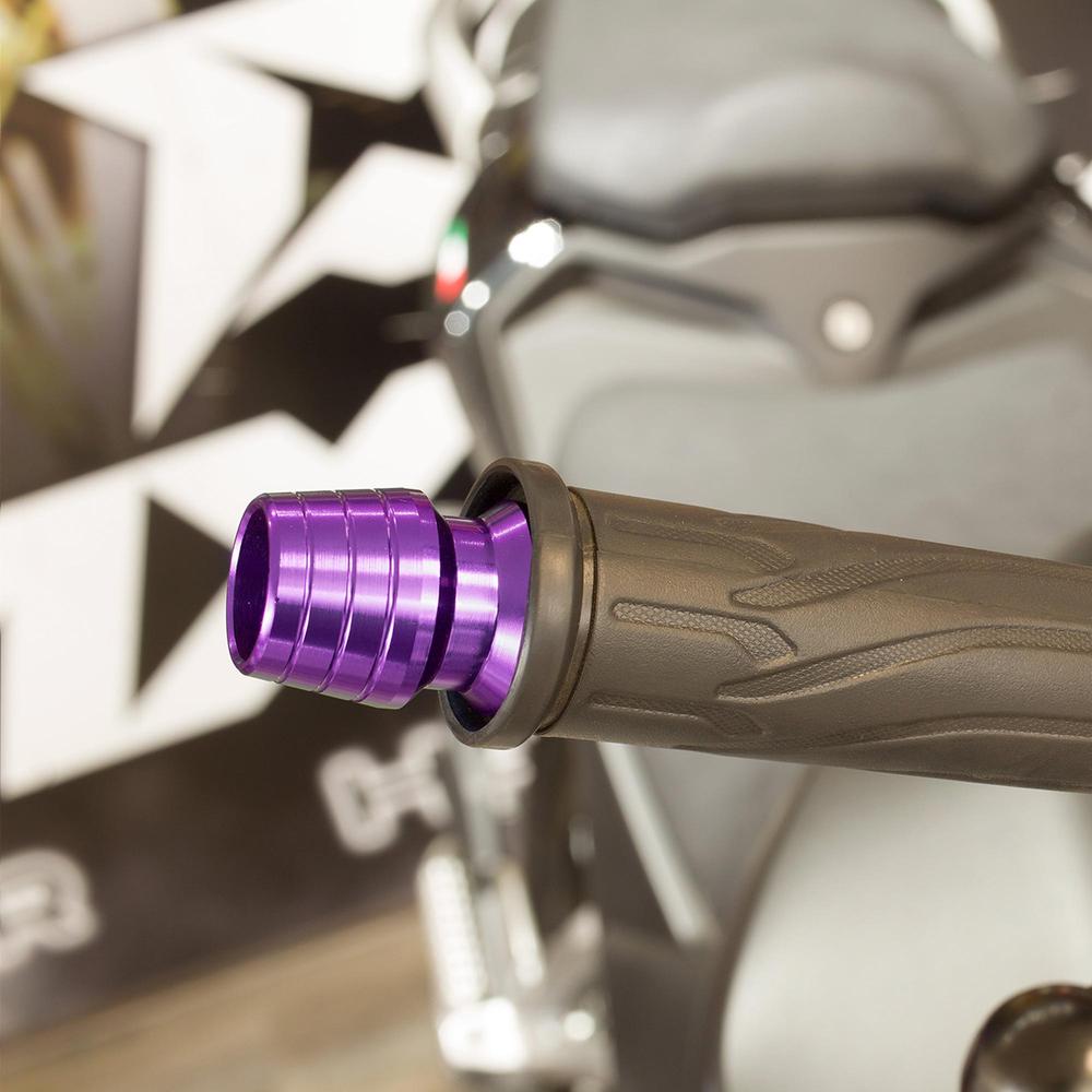 Foto 6 pulgar | Par Jgo Contrapesos Morado Para Moto Universal Kinlley