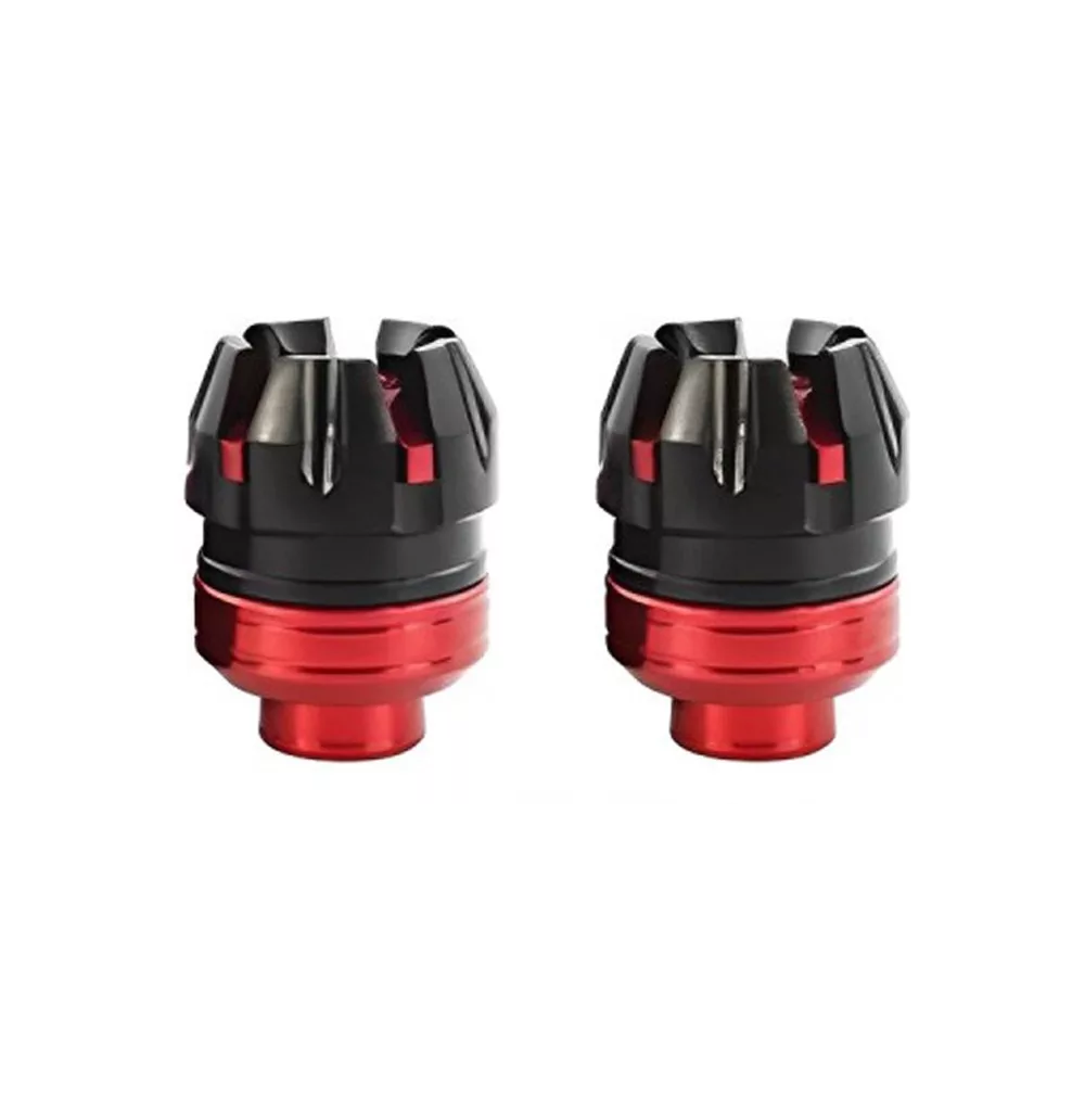Foto 4 pulgar | Slider Eje De Llanta Universal Motocicleta 4 Pcs Rojo