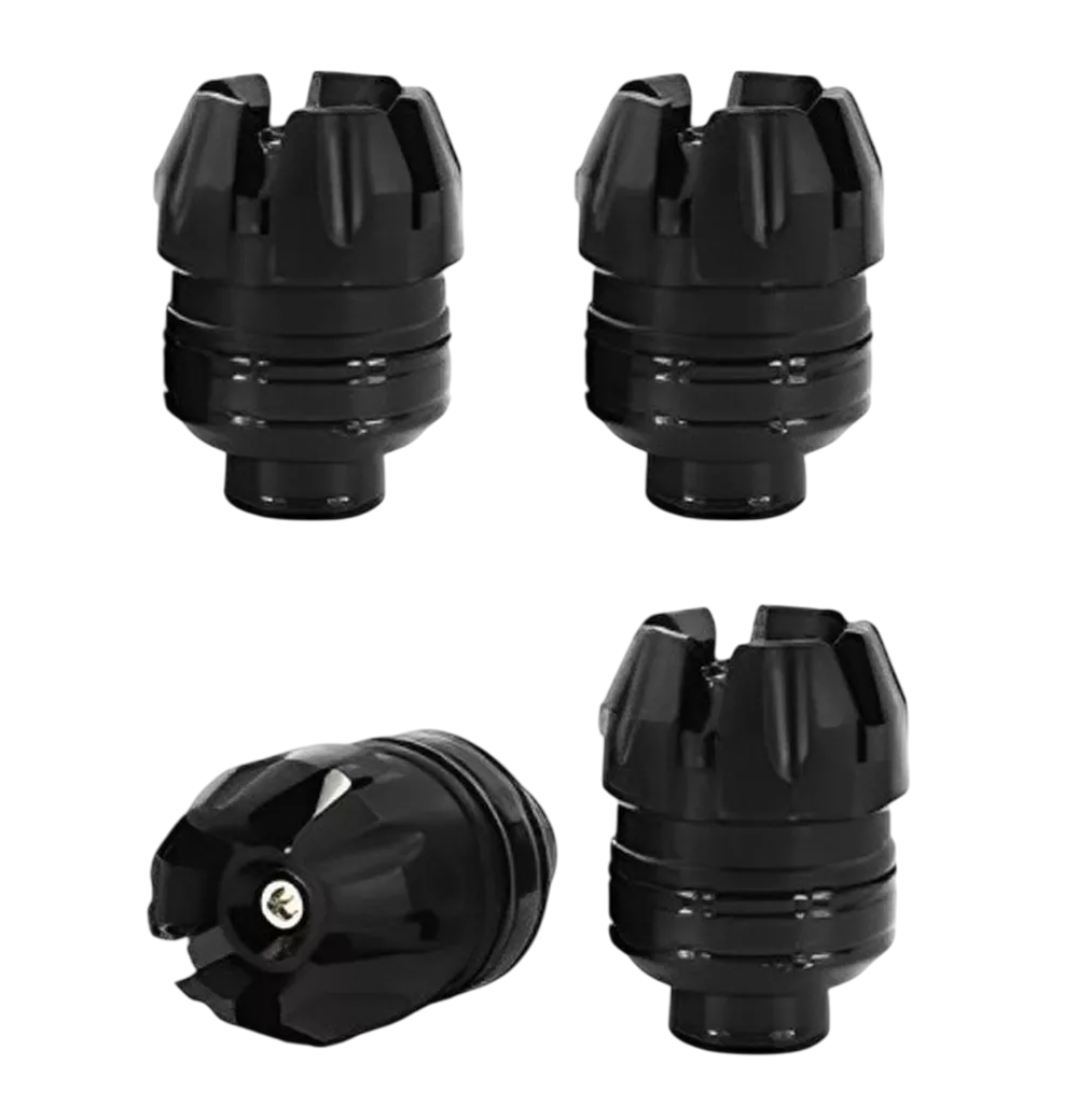 Slider Eje De Llanta Universal Motocicleta 4 Pcs Negro