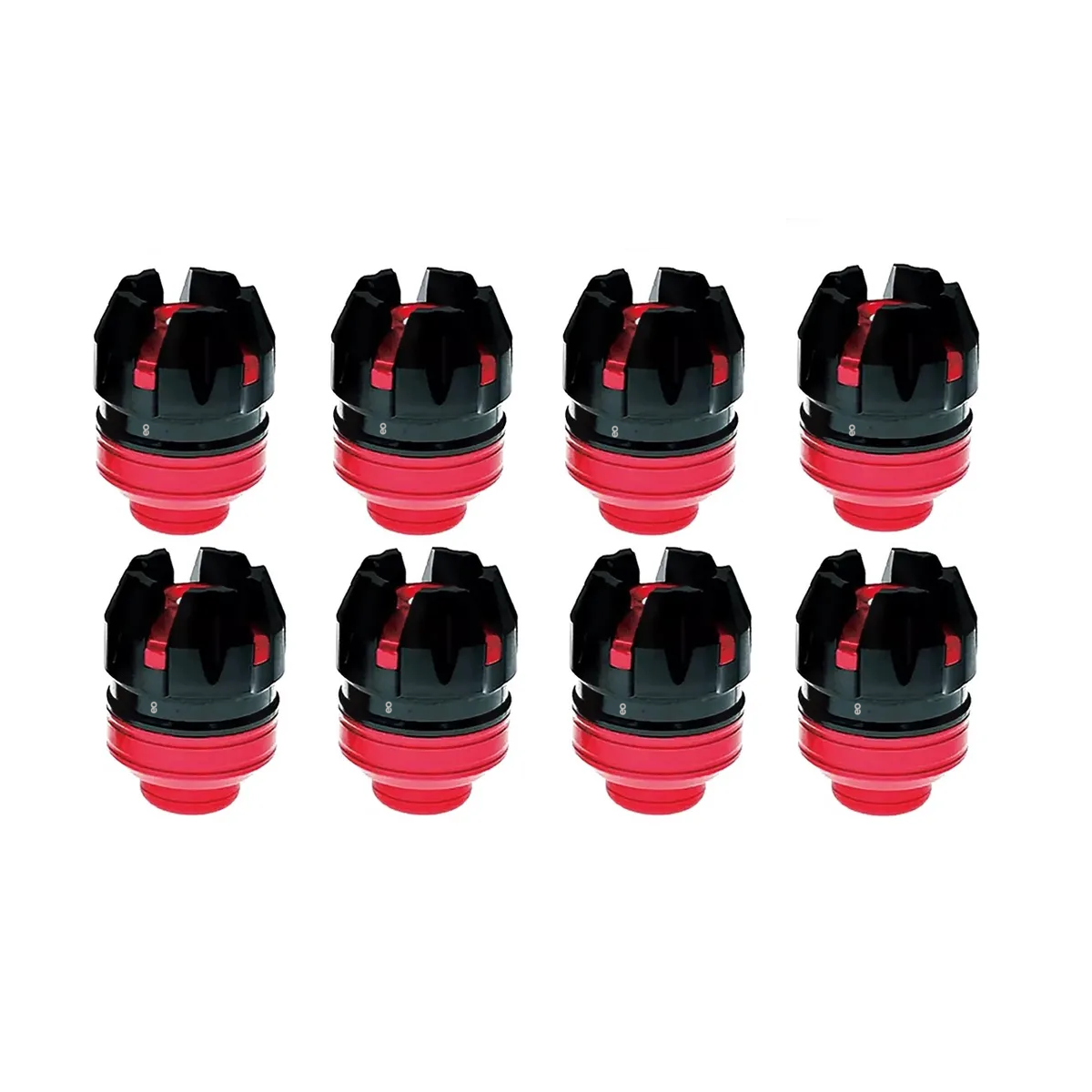 Foto 2 pulgar | Slider Eje Llanta Universal Motocicleta 8pcs Eo Safe Imports Esi-18933 Rojo