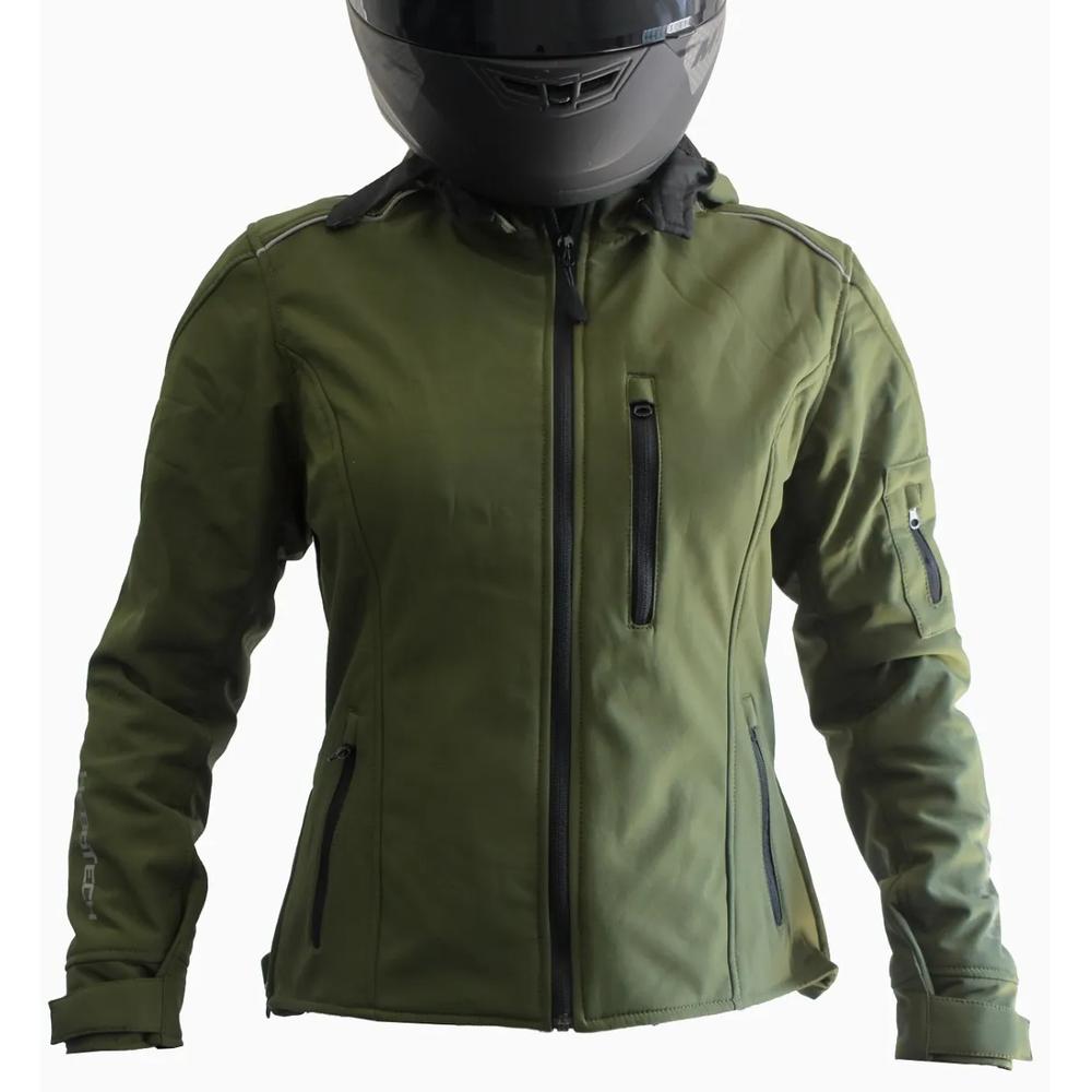 Chamarra para Motocicleta Hebotech Talla L Color Verde $1,880