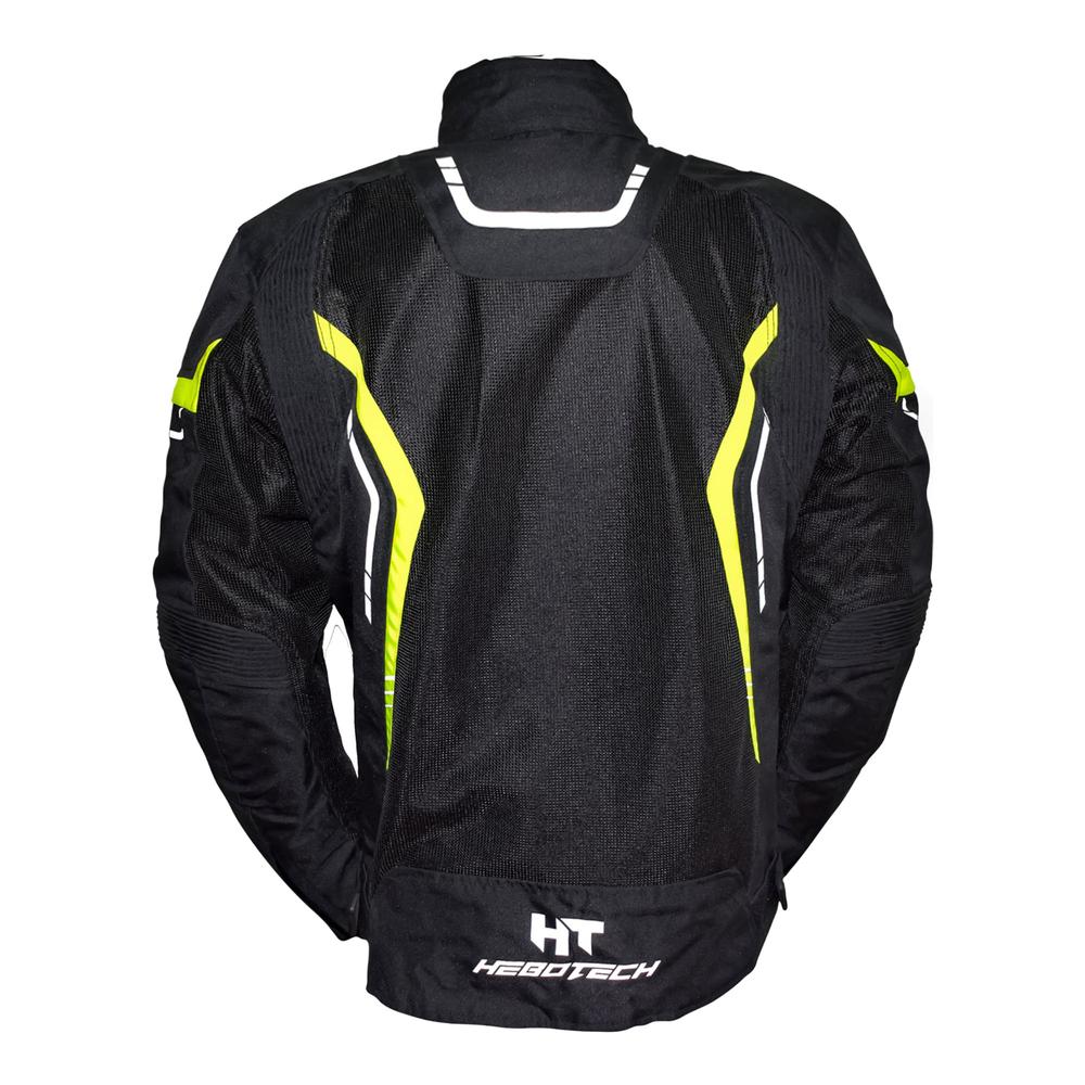 Foto 5 pulgar | Chamarra para Motociclista Hebotech Talla M Jacket Mesh Black Yellow