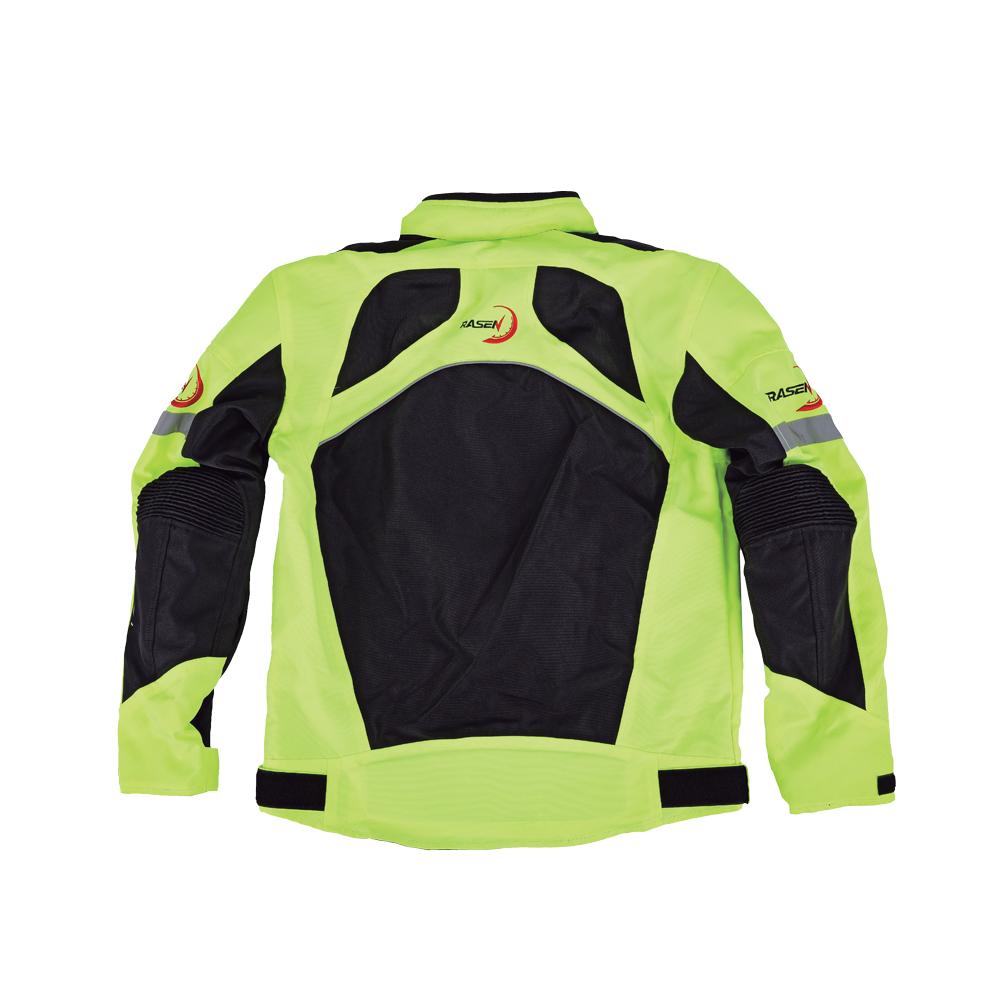 Foto 3 pulgar | Chamarra Deportiva Para Moto Rasen, Verde Fluorescente Verde