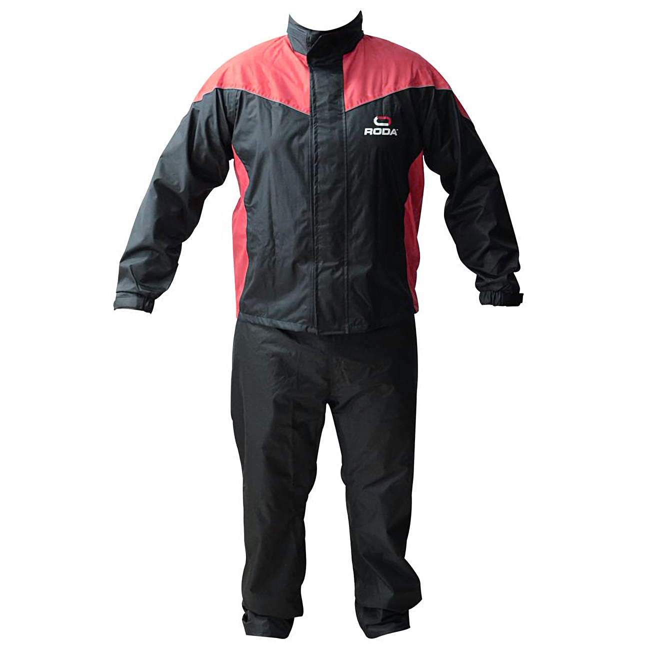 Foto 1 | Impermeable para Motociclista Roda Talla XL color Rojo/Negro con 2 Piezas