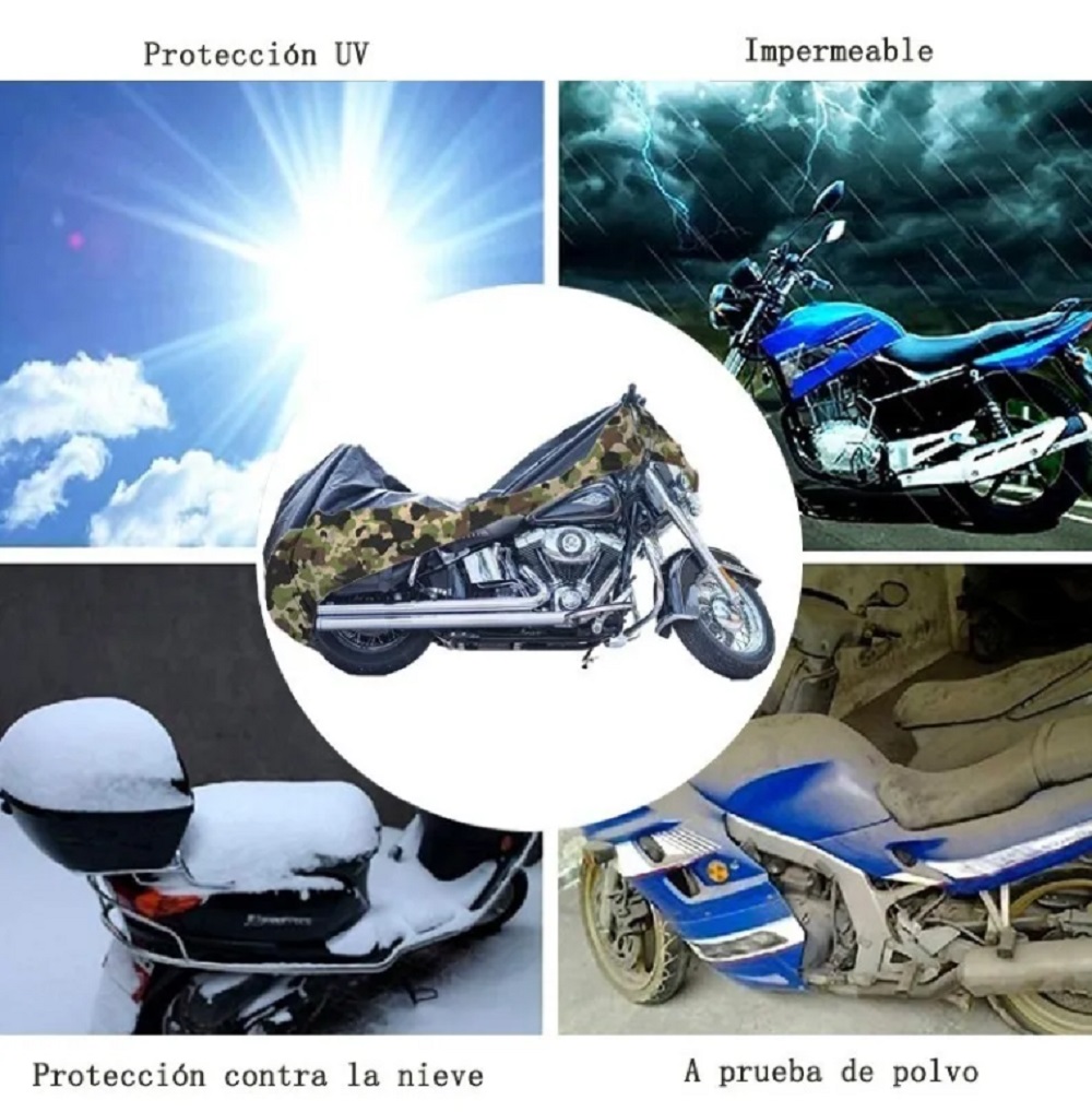 Foto 2 | Funda para Motocicleta Protección Solar Impermeable