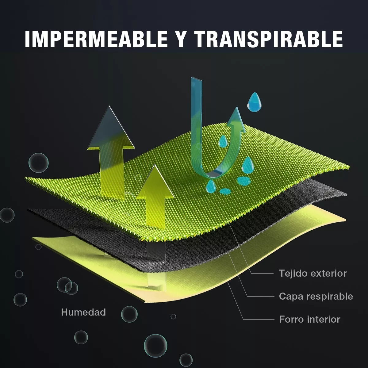 Foto 3 | Impermeable Motociclista Reflejante Con Capucha Talla  L  Eo Safe Imports Esi-7597 Verde