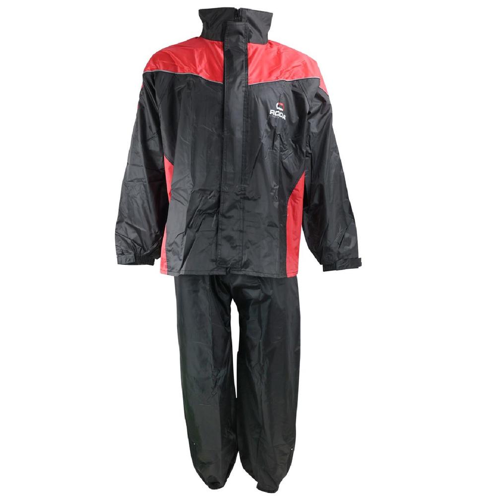 Impermeable Roda Negro/Rojo 2 Piezas