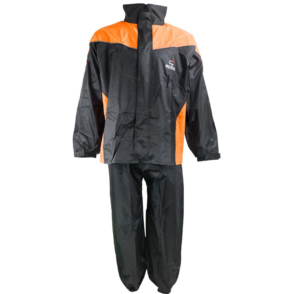 Impermeable Roda Negro/Naranja 2 Piezas