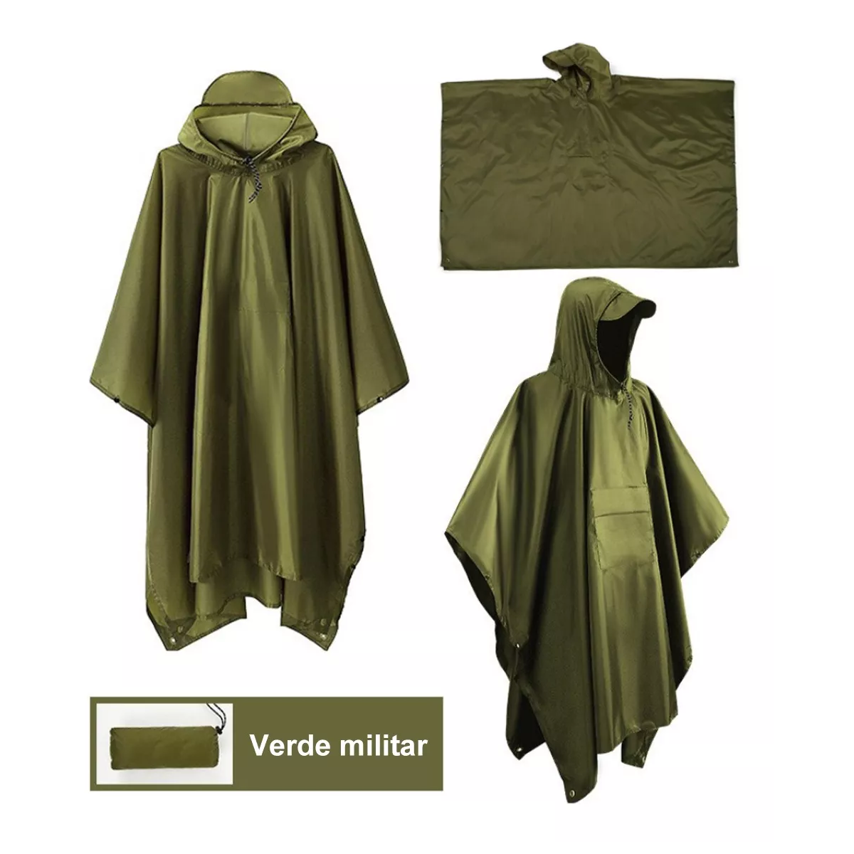 Foto 4 pulgar | Impermeable Eo Safe Imports ESI-12828 Verde