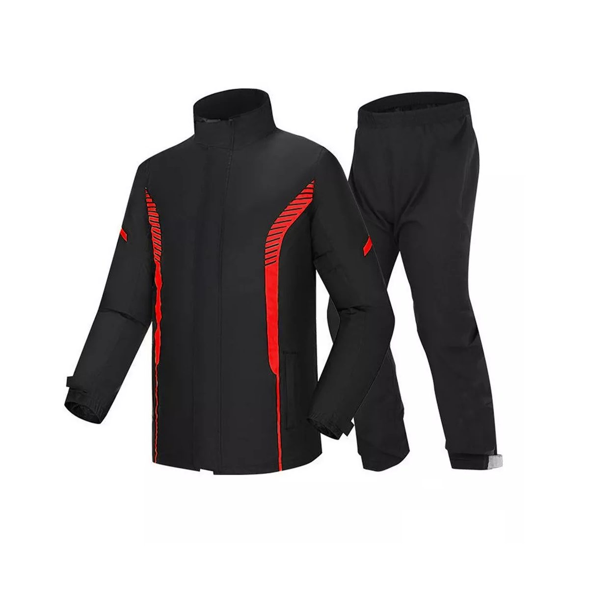 Impermeable Motociclista Reflejante Con Capucha Alta  L  Eo Safe Imports Esi-13740 Multicolor