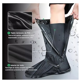 Foto 5 | Cubierta Para Zapato De Botas Impermeable Lluvia, Talla:l 30 Cm Negro