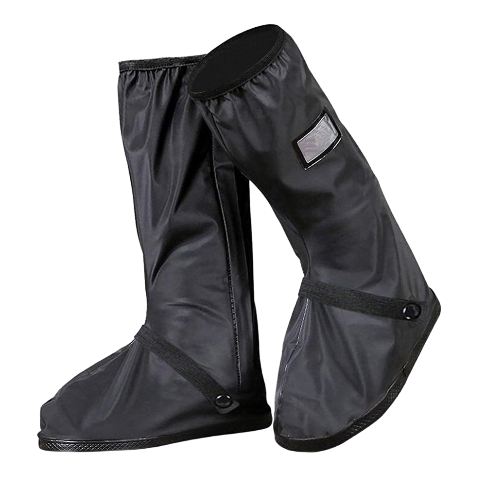 Cubierta Para Zapato De Botas Impermeable Lluvia *negro Talla:l 28.5 Cm*