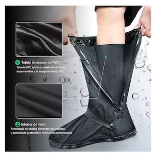 Foto 3 | Cubierta Para Zapato De Botas Impermeable Lluvia *negro Talla:l 28.5 Cm*