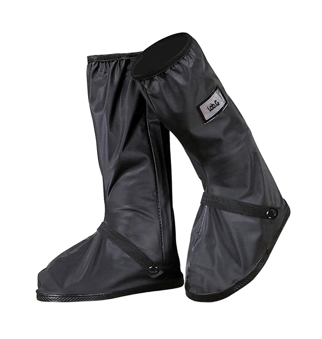Cubierta Para Zapato De Botas Impermeable Lluvia Negro Talla: L 28.5 Cm*