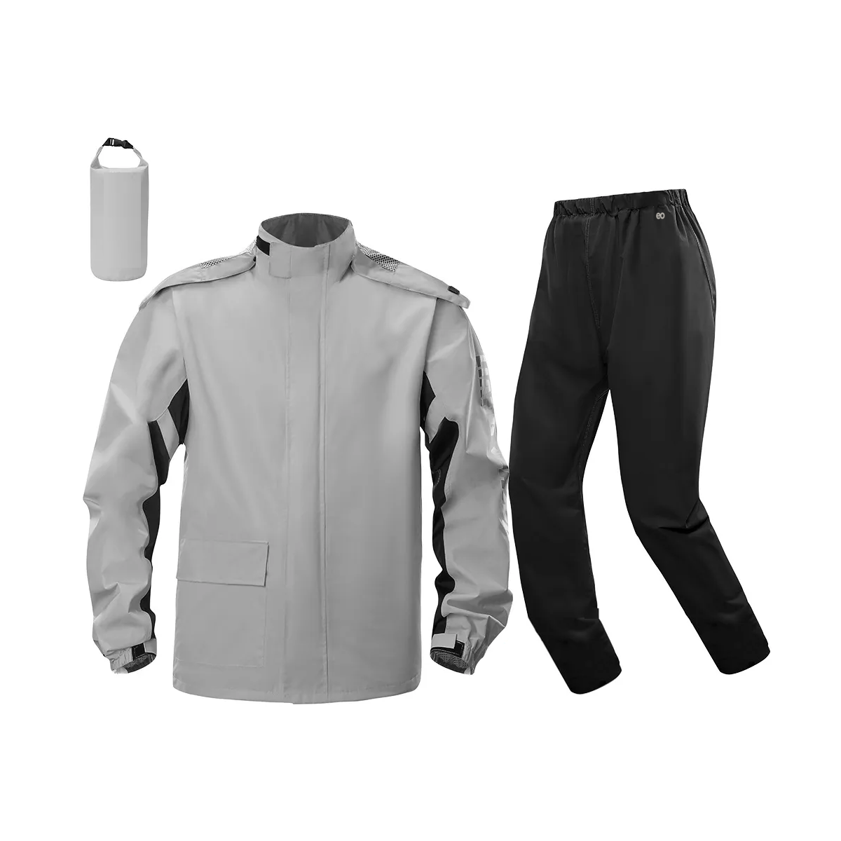 Impermeable Reflectante Con Capucha Talla L Eo Safe Imports Esi-19991 Gris
