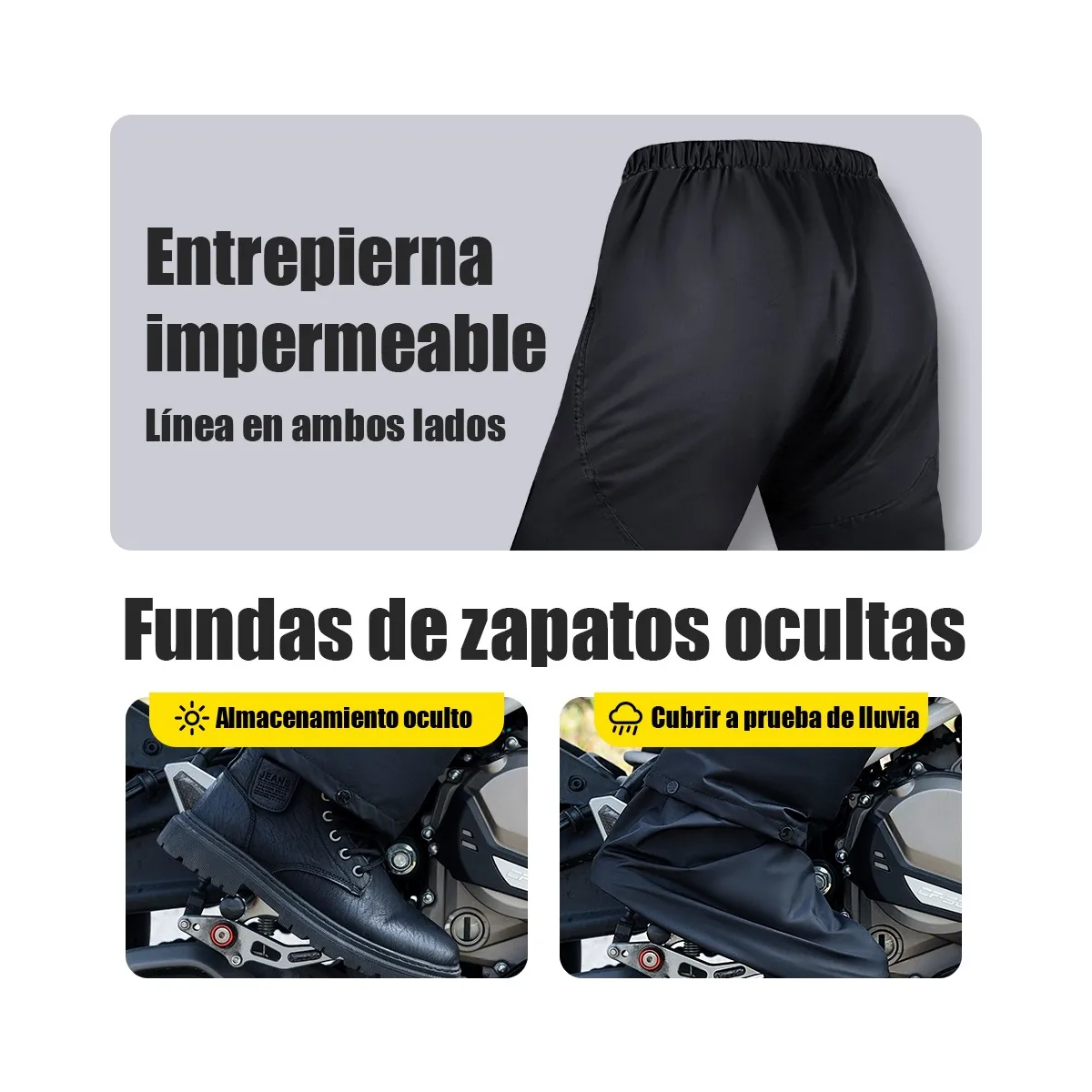 Foto 4 pulgar | Impermeable Reflectante Con Capucha Talla L Eo Safe Imports Esi-19991 Gris