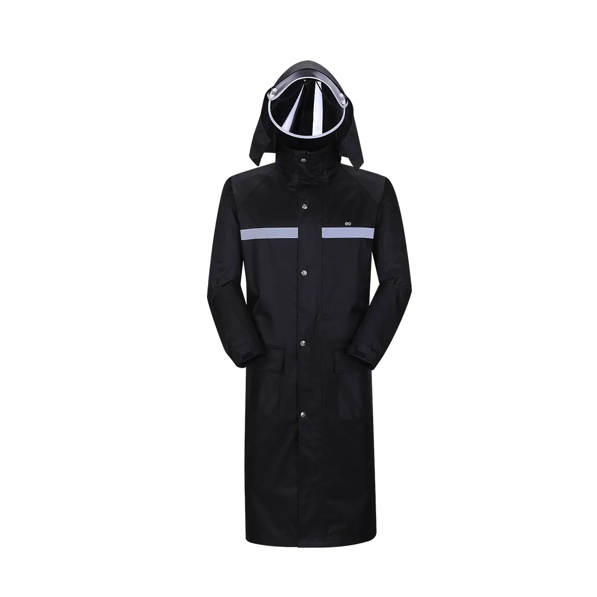 Foto 2 pulgar | Gabardina Impermeable Rompevientos Talla Xl Eo Safe Imports Esi-20766 Negro