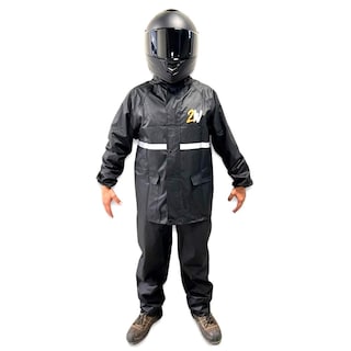 Foto 1 | Impermeable Reflejante Con Capucha Alta Gama 2w Talla L
