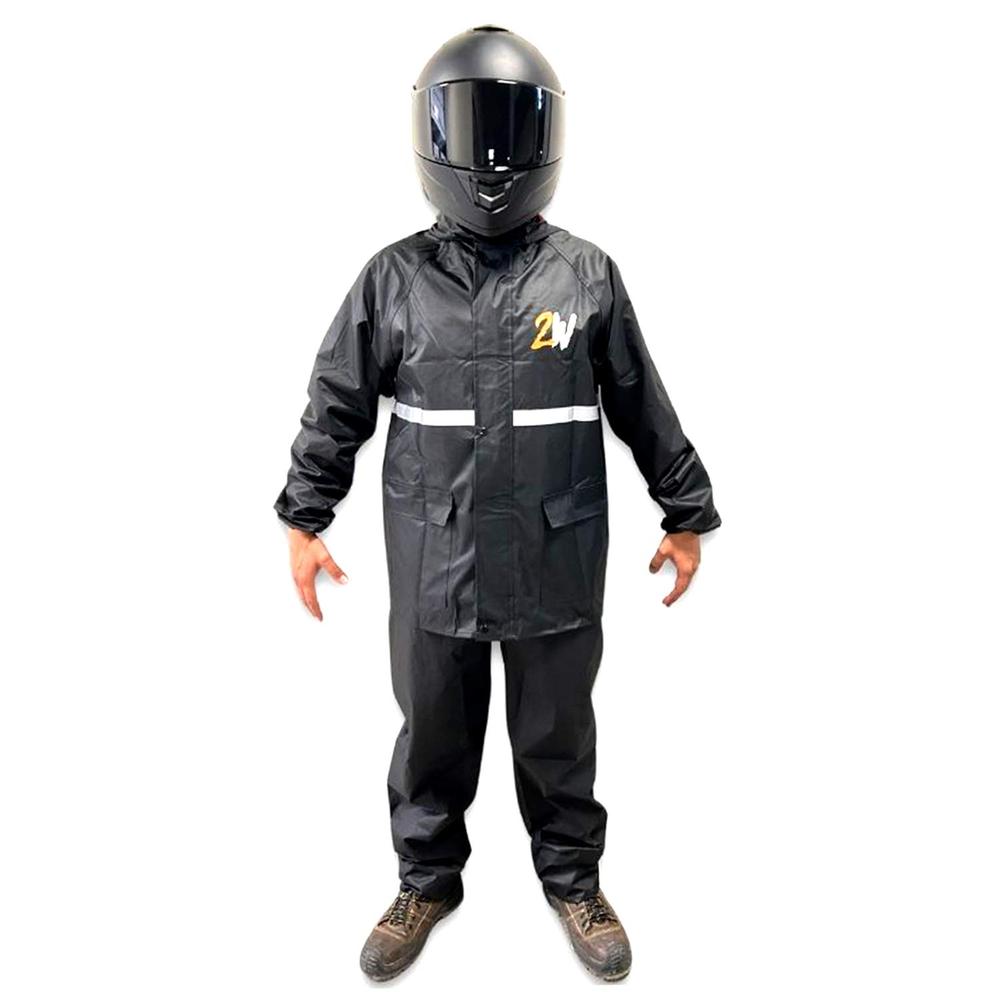 Foto 2 pulgar | Impermeable Reflejante Con Capucha Alta Gama 2w Talla Xl