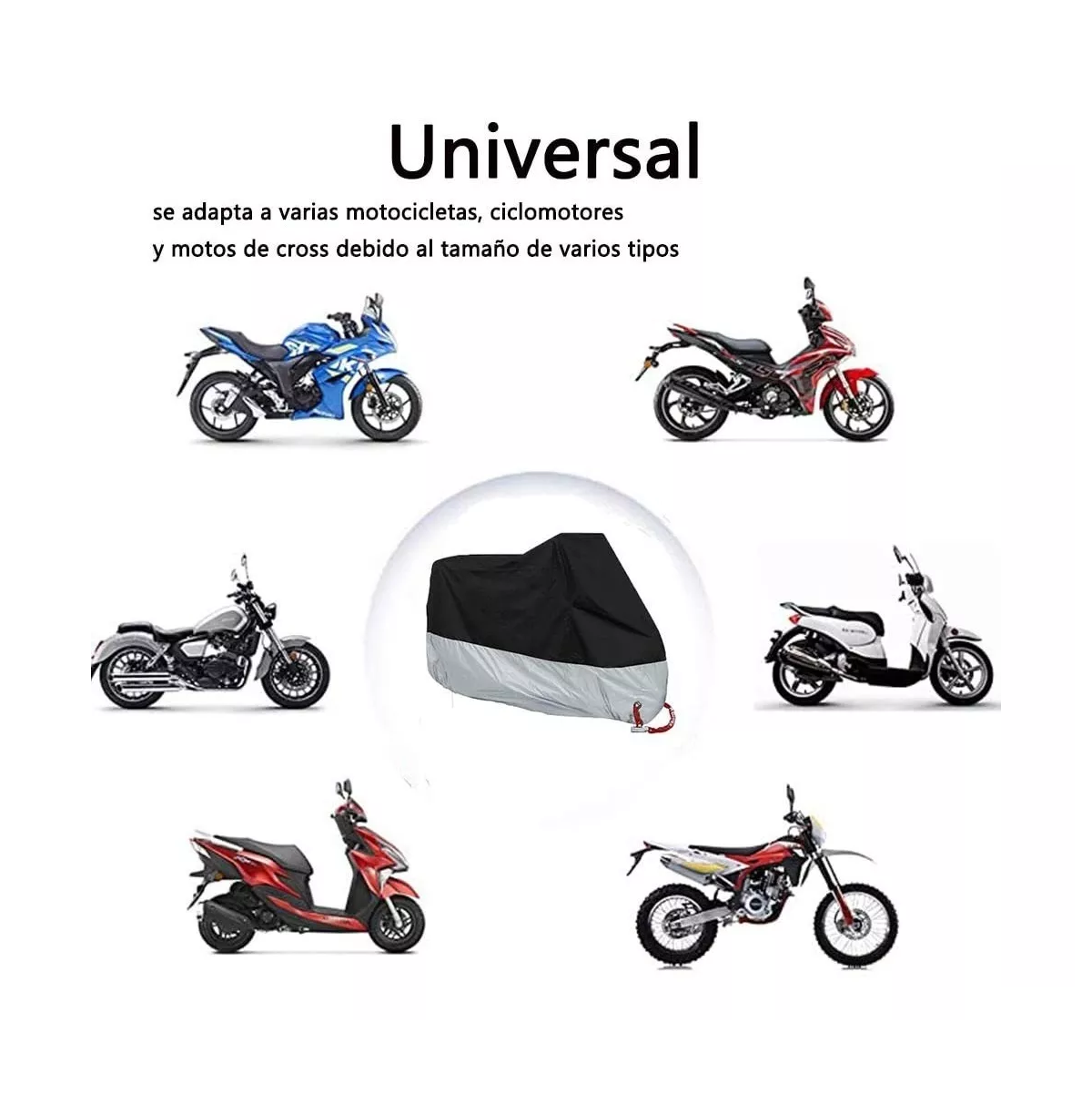 Foto 4 pulgar | Bolsa Impermeable Eo Safe Imports Esi-6024 para Moto Talla XL Negro - Plata