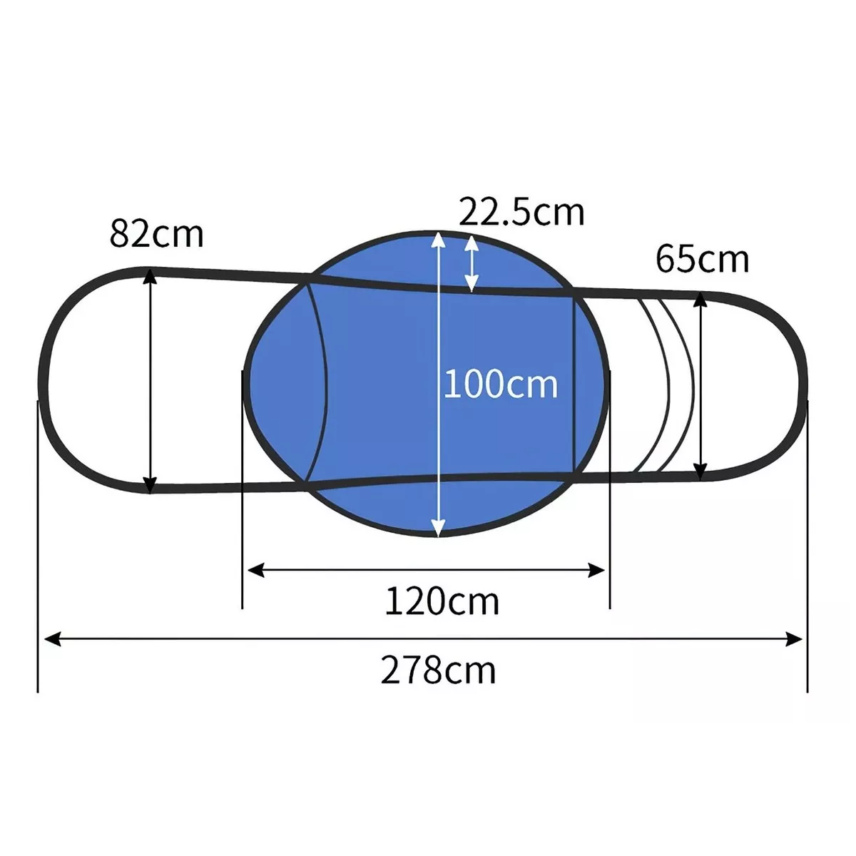 Foto 6 pulgar | Toldo Cubresol Moto General Impermeable Para Motocicletas Eo Safe Imports Esi-8957 Azul