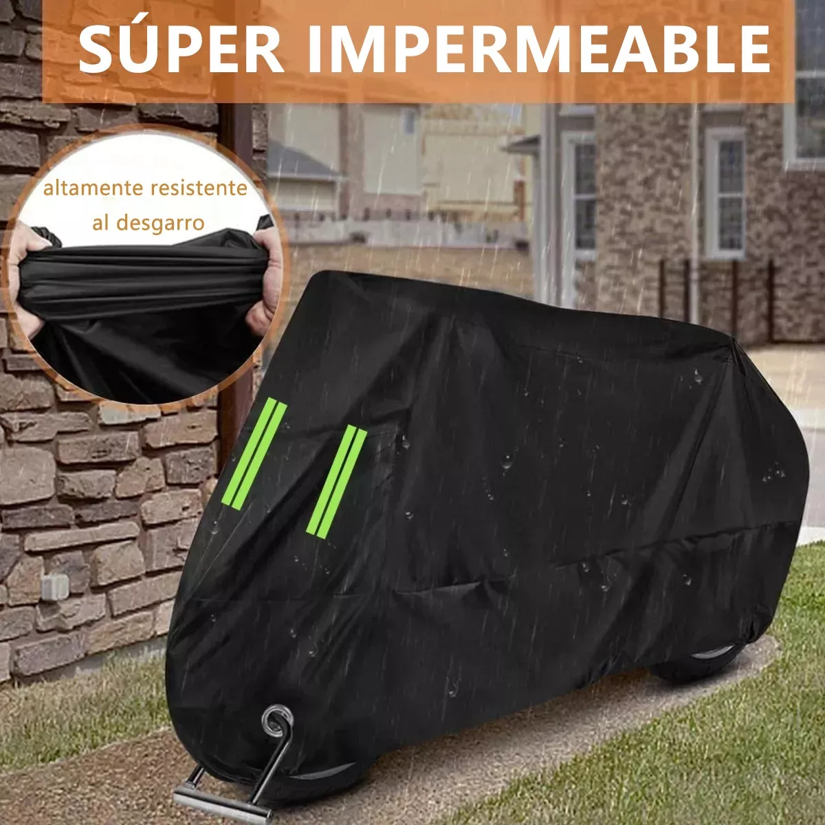 Foto 5 | Funda Protectora Impermeable para Motocicleta Eo Safe Imports Negro