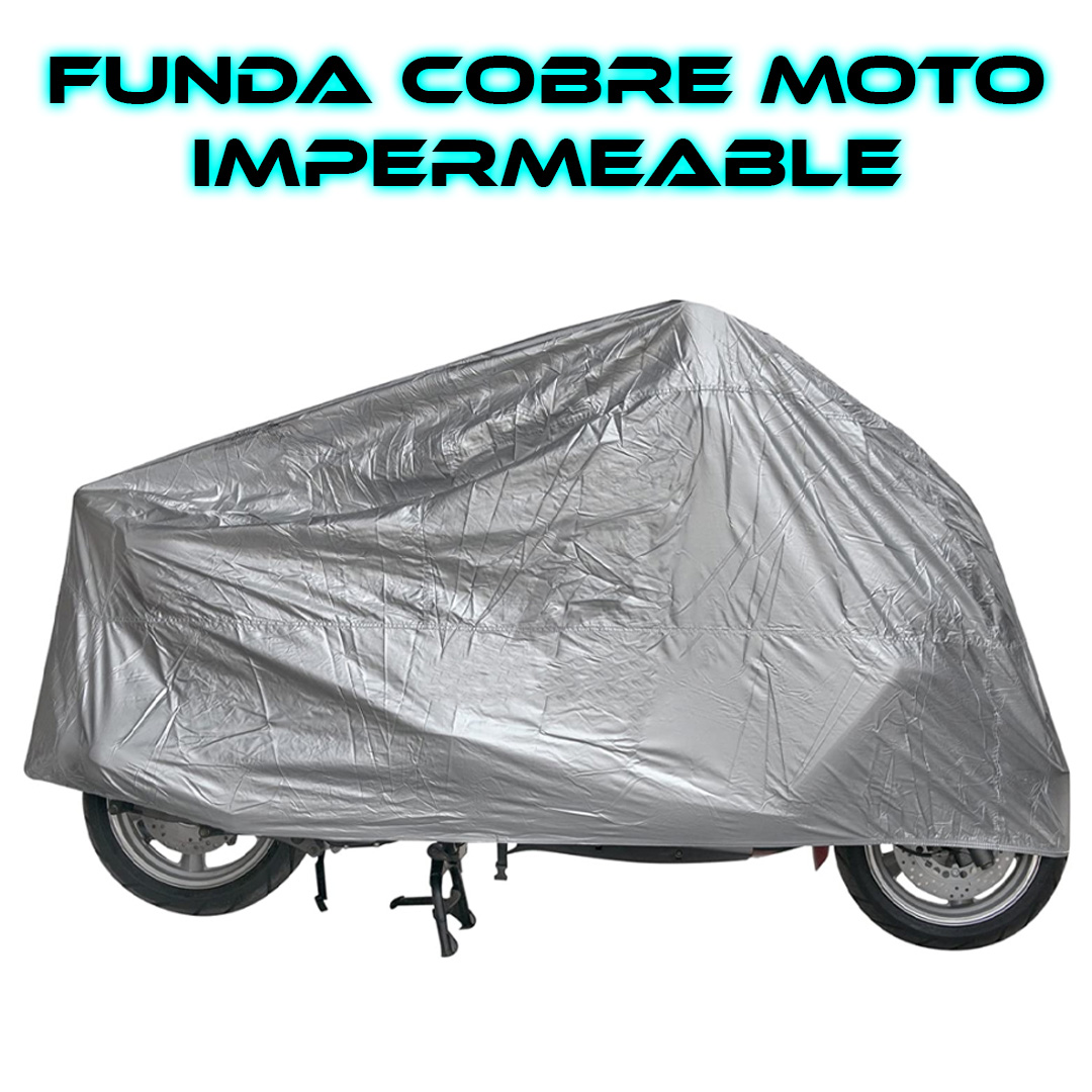 Foto 4 pulgar | Funda Impermeable Plateada Para Moto